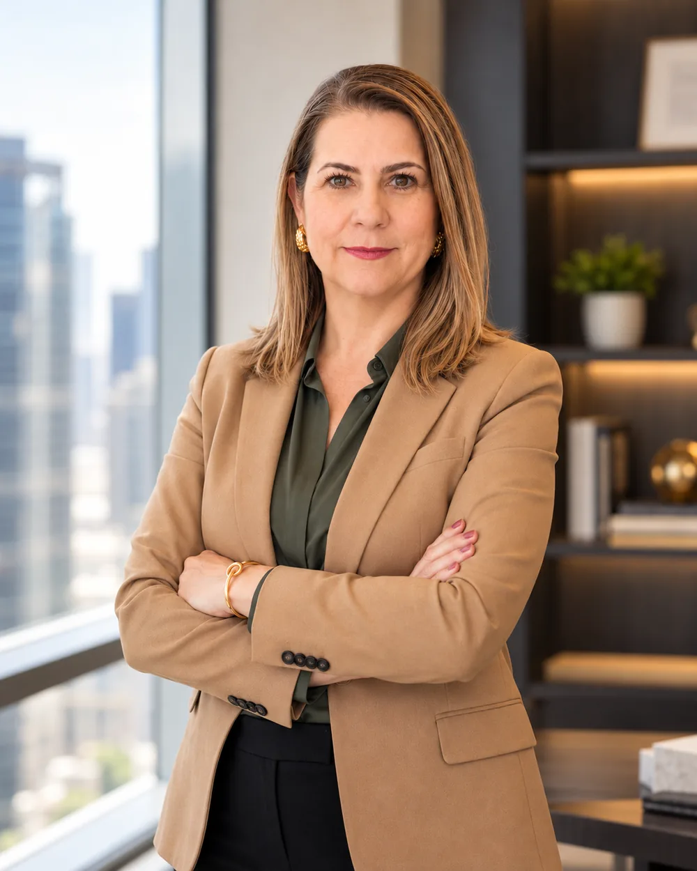 Retrato profissional de Karla Petrelli, fundadora da Empodera-AI