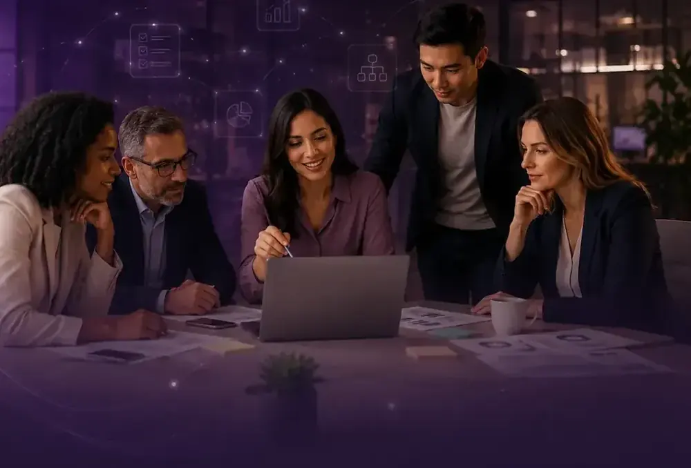 Lideranças em reunião